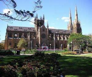 пазл Собор Святой Марии, Сидней, Австралия